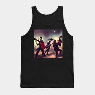 Sinister Shadowbilly Band- Ai Art Tank Top